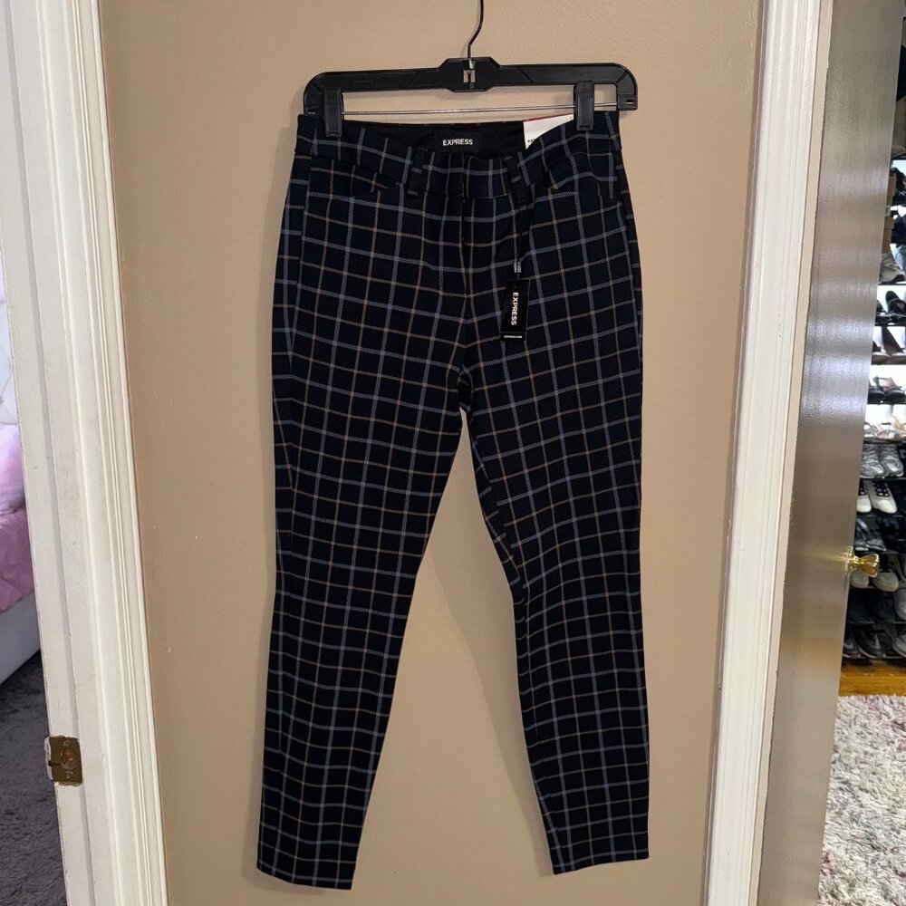 Express Skinny Pants Plaid 4R
